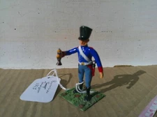 Almirall, Napoleonic Prussian infantry trumpeter, 54mm lead painted, LM