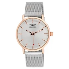 Gianello Serene Mesh 40 Silver Mesh Strap Watch