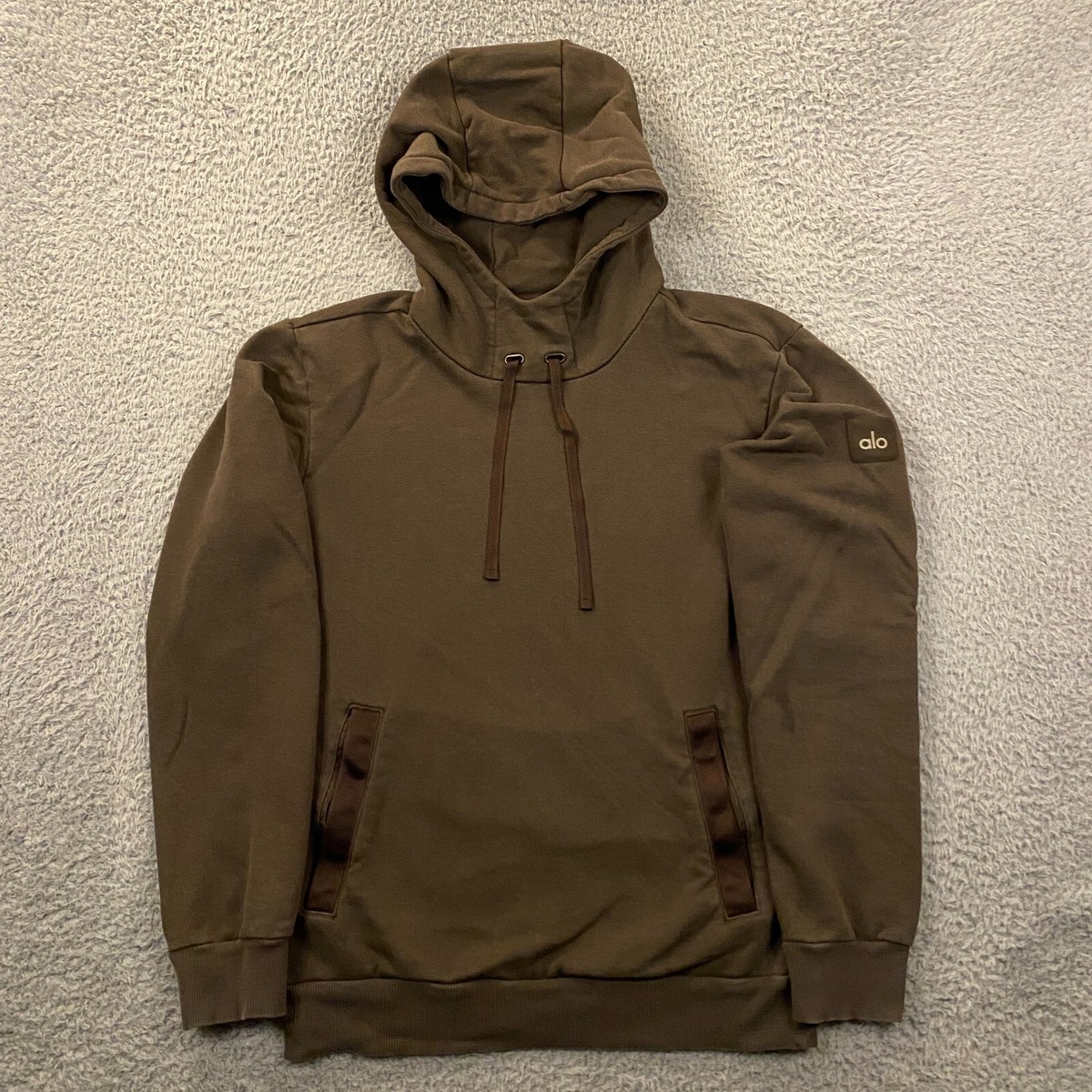 ALO Yoga Highline Hoodie Mens Small READ French Terry
