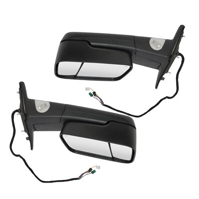 Black Left & Right Side Mirror For 2019-2021 Ram 2500 3500 NEW
