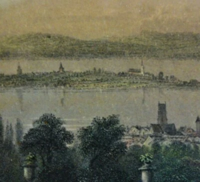 William BARTLETT (1809-1854) kolor-Stahlstich 1836: REICHENAU VOM WOLFSBERG AUS - Bild 1 von 4