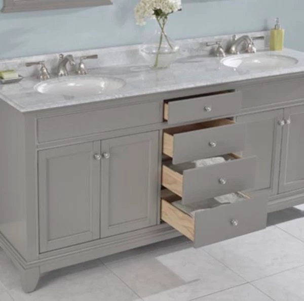 Tocador doble Fairmont Designs 1504-V7221D / T-7322DWC Smithfield 72′′ Foto 2 de 4