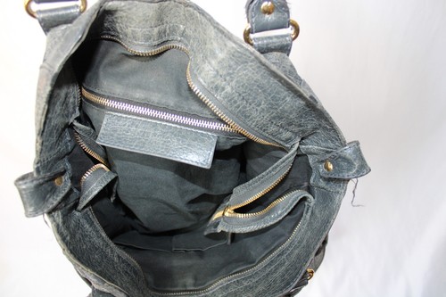 Bolso Clásico Balenciaga Giant Velo Antracita con Correa Bandolera - Imagen 7 de 8