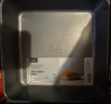Target made by Design Baking 8x8 Inch Baking Cake Brownie Pan Lot of 3 NEW!