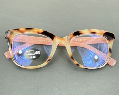 E-SPECS BLUE LIGHT FILTERING SPECS GLASSES READERS NEW NON PRESCRIPTION
