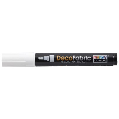 Uchida DecoFabric Opaque Paint Marker Chisel Tip-White 5A00219T-1G448