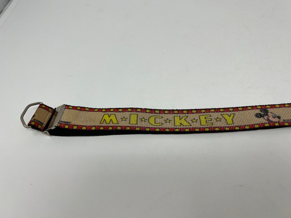 Vintage Walt Disney Co. Lee Stretchy Belt & Buckle Vintage 1980s Lee Jeans Disney Mickey Mouse Club Kids  main image 4