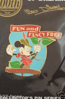 Disney Store JAPAN Pin Walt 100th Century #97 Fun & Fancy Free