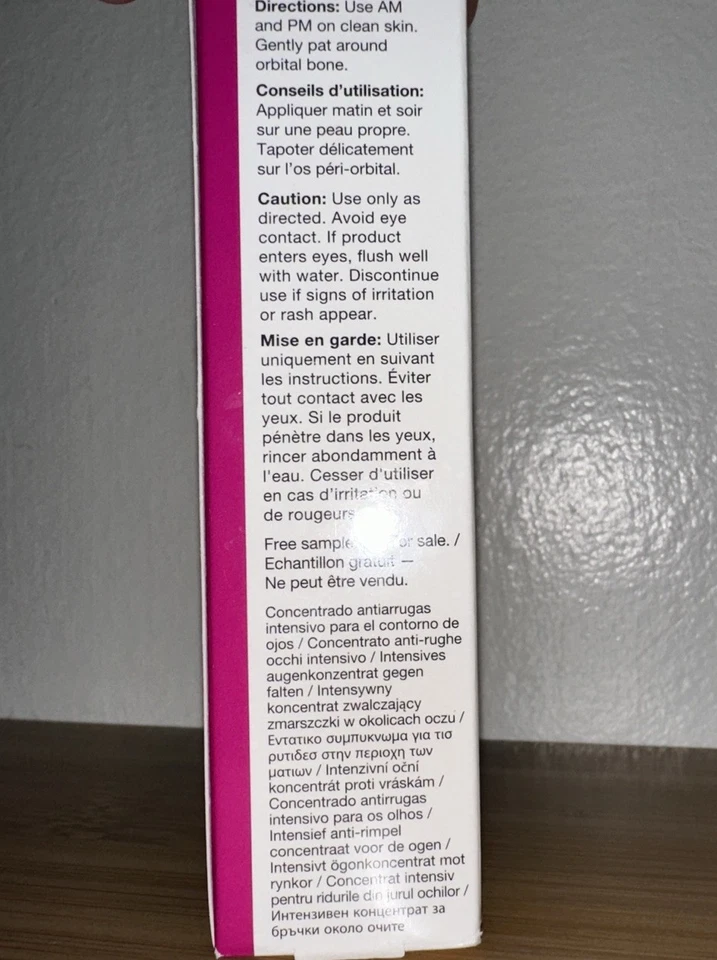 Strivectin Concentrado Intensivo para Ojos para Arrugas 0.25oz Tamaño de Viaje NUEVO en Caja Foto 4 de 4