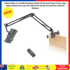 Tablet Holder for Kindle Reading in Bed with Remote Page Turner Easy Adjust Hand