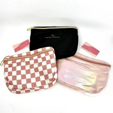 Maven Thread 3 Pack Crossbody Bags Black Pink Checkered Iridescent New With Tags