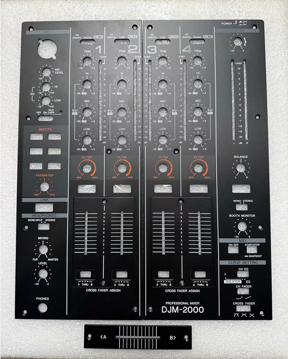 OEM Main Faceplate Parts Replacement for Pioneer DJM-2000 Front
