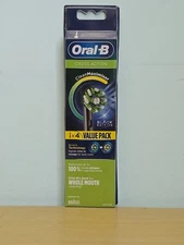 Oral-B Cross Action Toothbrush Replacement head + Clean Maximiser 4pk Free Ship 