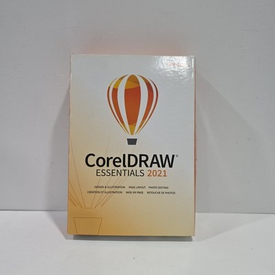 CorelDRAW Essentials 2021 Graphic Design Software- New Sealed In Original Box!