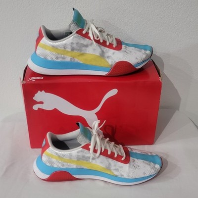 PUMA Turin 0 Optic Filter MENS TRAINING SHOES / SNEAKERS Sz 13 BLUE/RED/YELLOW 