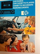 PYE CAR RADIOS/CASSETTE PLAYERS/RECORDERS/  1975  CATALOGUE  RARE VINTAGE