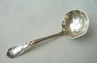 INTERNATIONAL IVY PATTERN STERLING SILVER SAUCE LADLE PAT. 1911, NO MONOGRAM