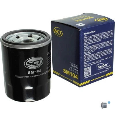 SCT Filtre À Huile Avec Vis De Vidange Pour Fiat Tipo 1.4 500 Alfa Romeo Mito - Photo 1/4