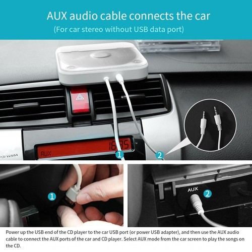 Kompakt für Auto Audio Solution Externer CD-Player mit USB- und AUX-Anschlüsse - Bild 10 von 12
