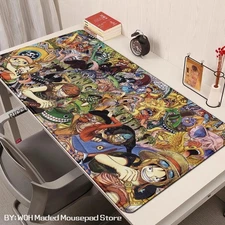 One Piece Keyboard Desk Mat Large Mouse Mat Locked Edge 60cm x 30cm