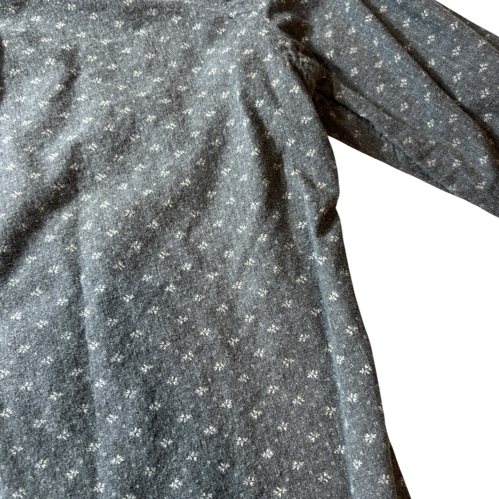 All Saints Gray Patterned Button Down Shirt Japan… - image 7