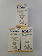 Lot of 3 - Dr. Talbot's Baby Tooth Gel for Sore Gums .53 Oz Ea EXP: 10/26