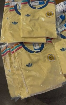 Curacao Fifa 2026 Away Jersey Yellow Blue Wave Kids Size XS-XL 100% Authentic