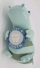 Pillowfort 12" Mint Green Alligator I LOST A TOOTH Kids' Plush Milestone Animal