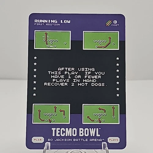 2026 Bo Jackson Battle Arena TECMO BOWL PL-15 Running Low 1st Edition SSP!!