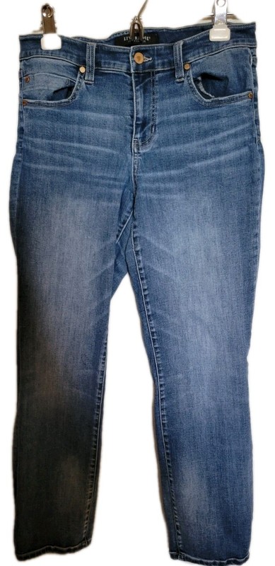 Womens Liverpool Jeans 8/29 Straight Leg Med Wash Casual Luxury Modern Vintage 