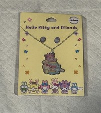 New Claire's Hello Kitty and friends necklace  earrings easter