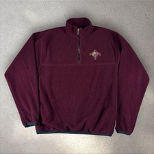 Vtg Florida State Seminoles Pullover 1/4 Zip Fleece Sweater Russel Sz M