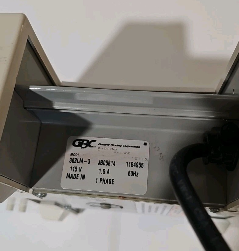 General Binding Corporation GBC Laminator Model 362LM-3. Tested.