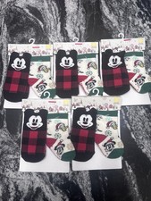 5 Pack - Disney Mickey Donald Baby/Infant Christmas Socks NEW - Sz 0-6 months