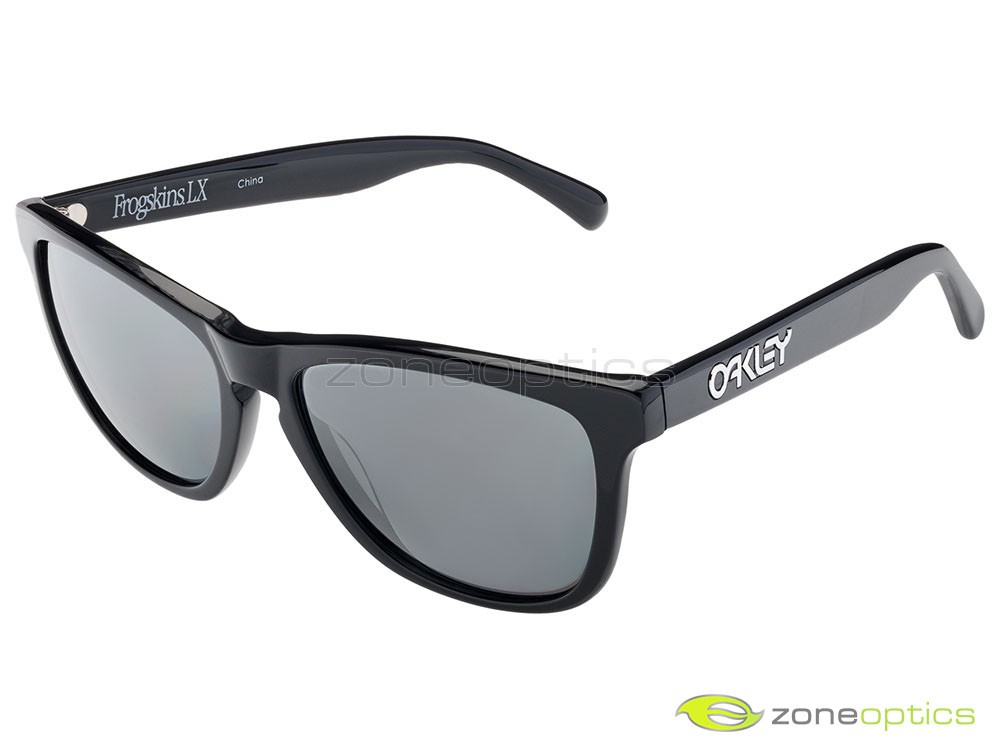 Oakley Frogskins LX Sunglasses OO2039-01 Polished Black/Black