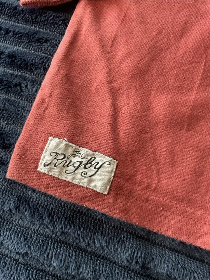 Boy’s Red/Orange Joules Long Sleeved Rugby/Polo Top Age 7 - Image 4 of 4