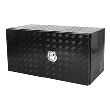 48"X24"X24" Pickup Truck w/ Barn Door Bed Tool Box Underbody Storage + Lock