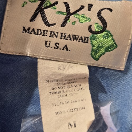 Aloha Friday Shirt Hawaiian Mens M Front Button Welt Pocket Motorcycles Beach - Picture 11 of 11