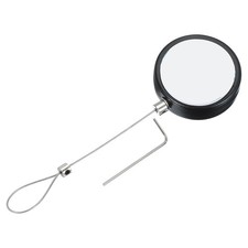 Round Retractable Remote Control Tether 5 Ft, Black Lock Buckles