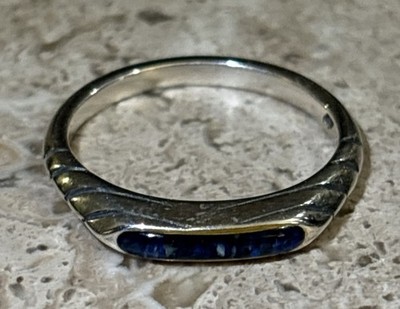 Indianer Carolyn Pollack 925 Sterling Silber Lapislazuli Vorsteck Band