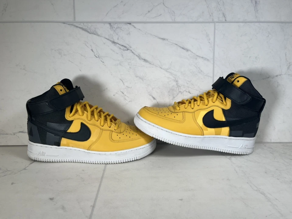 Rare Nike Air Force 1 High 07’ Yellow Ochre Black AV8364-700 (A1G010194) - Image 2 of 4