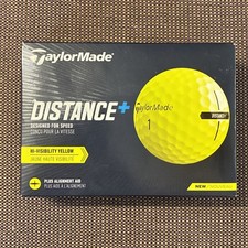 TaylorMade Distance Plus Golf Balls One Dozen yellow