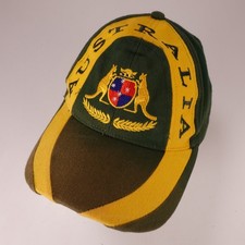 Australia Hat Baseball Cap Men's Adjustable Green Gold National Pride
