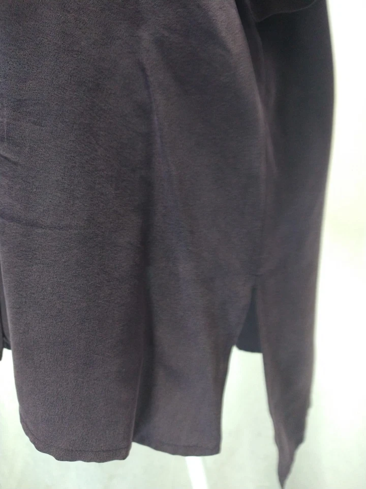 Blusa Anne Klein II Vintage 100% Seda Abotonada 16 Púrpura Y2K Foto 2 de 4