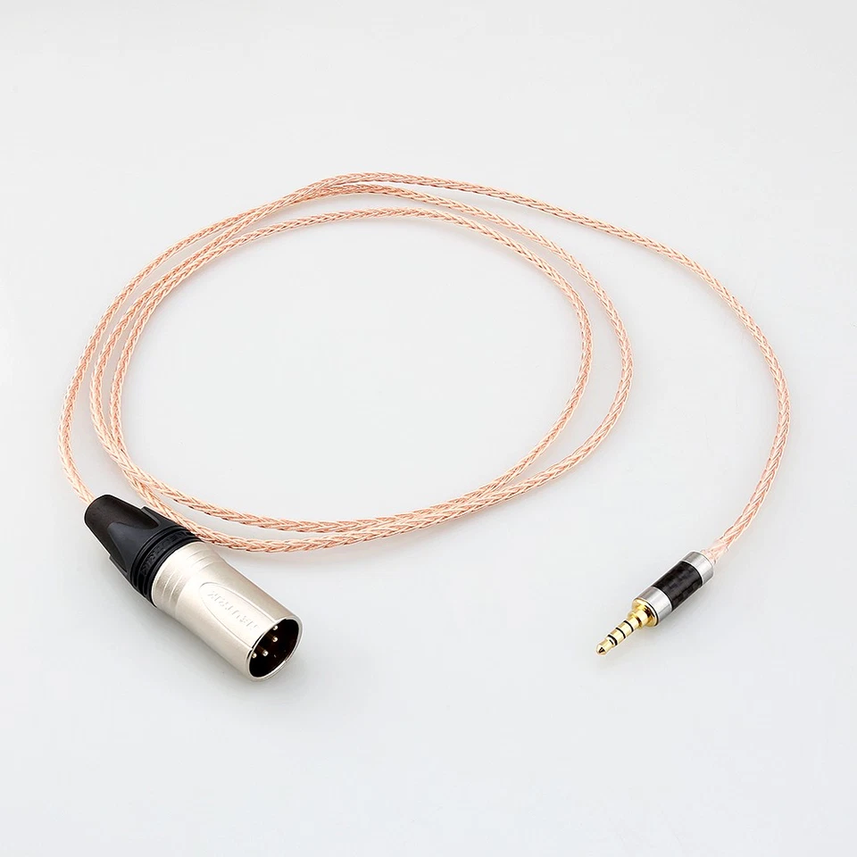 HiFi 3.5mm TRRS to 4 Pin XLR Balanced Female Male Plug Headphone Cable Adapter - Image 2 of 4