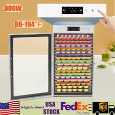 Stainless Steel Fruit Dryer, Food Dehydrator, Fruit Dryer Machine 30-90°C 800W