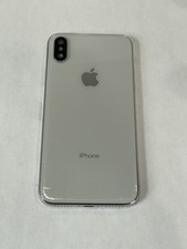 Apple iPhone X Genuine OEM Original back housing Frame Replacement Silver - USED