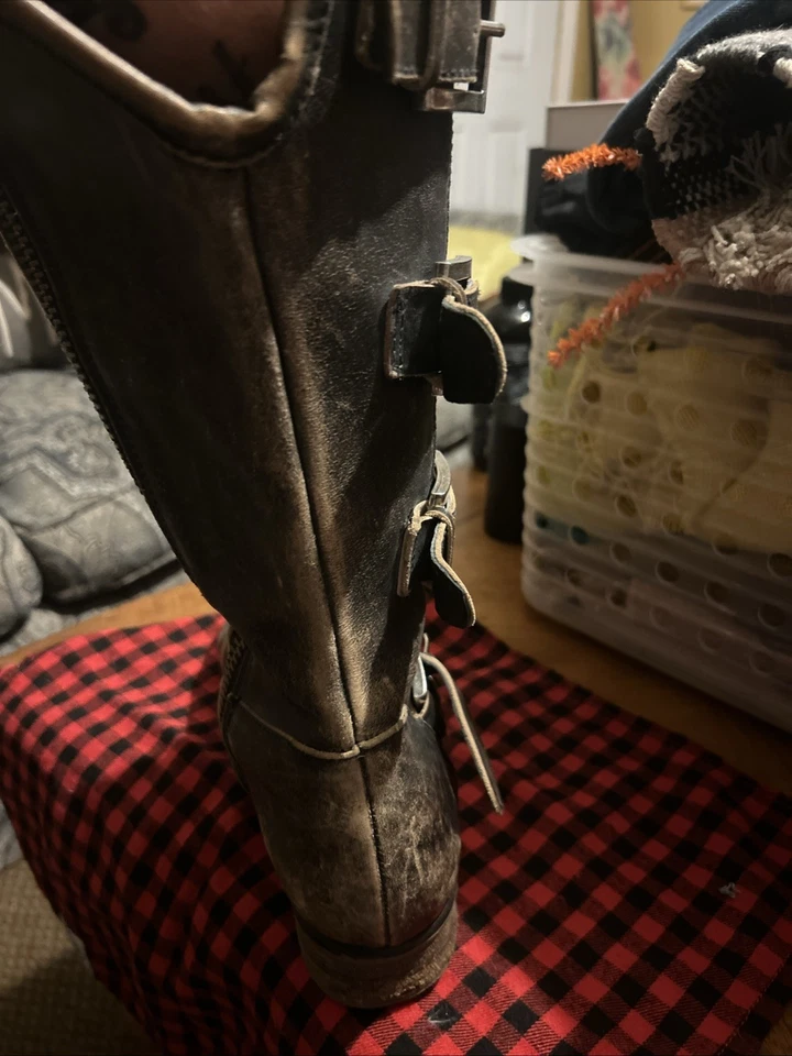 Botas occidentales Corral para mujer de cuero envejecido con hebilla P5079 talla 10 m Foto 3 de 4