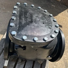 12” FLANGED SWING CHECK VALVE 24-1/8” Lay Length MUELLER Bronze Faced Disc