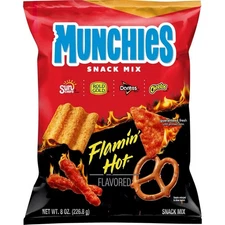 Munchies Snack Mix FLAMIN' HOT Doritos Cheetos Sun Chips Rold Gold 8oz (1 Bag)